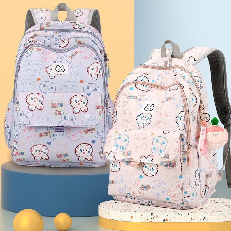 image-Cute Girls' Lightweight Multi-layer Primary School Student Large Capacity Schoolbags