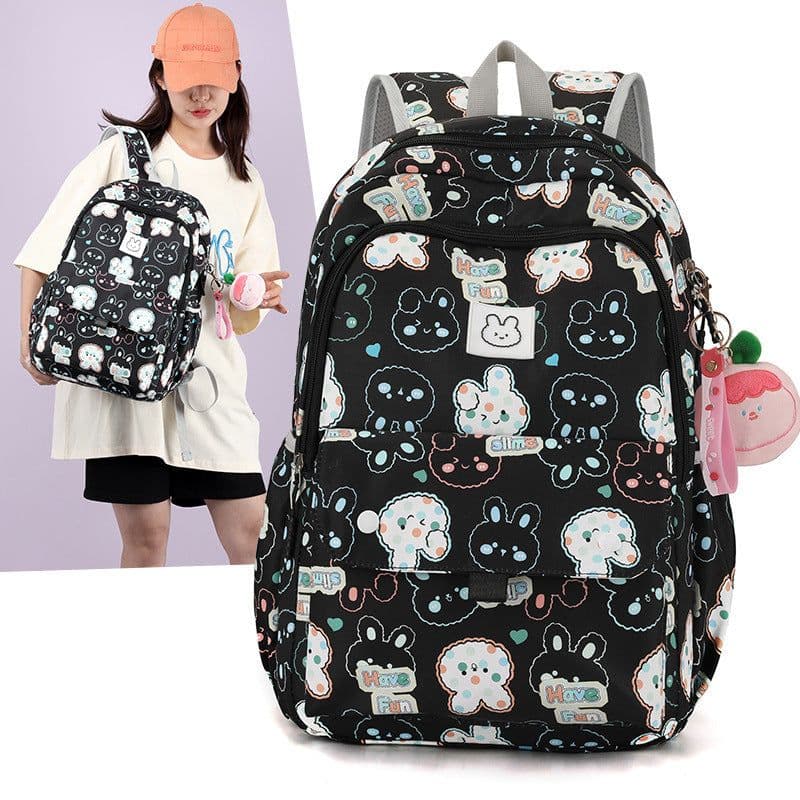 image-Cute Girls' Lightweight Multi-layer Primary School Student Large Capacity Schoolbags