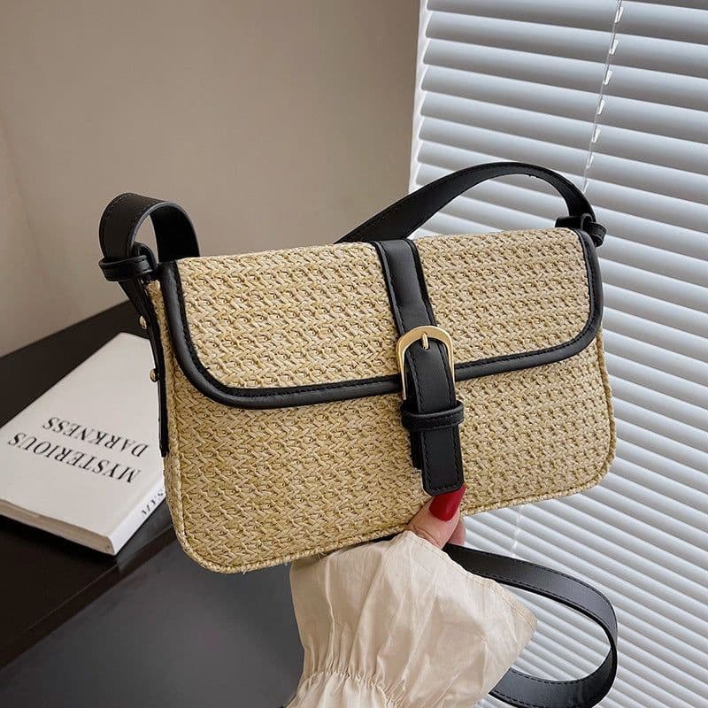 image-Women's Fashion Summer Straw Shoulder Bag