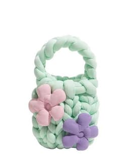 image-Hand-woven Bag Coarse Yarn Sweet Girl Style Hand Bag