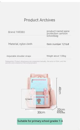 image-Casual Large Capacity Cartoon Japanese Backpack