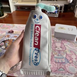 image-Cute Creative Toothpaste Pencil Case Student Stationery Box Funny Cosmetic Bag Girl
