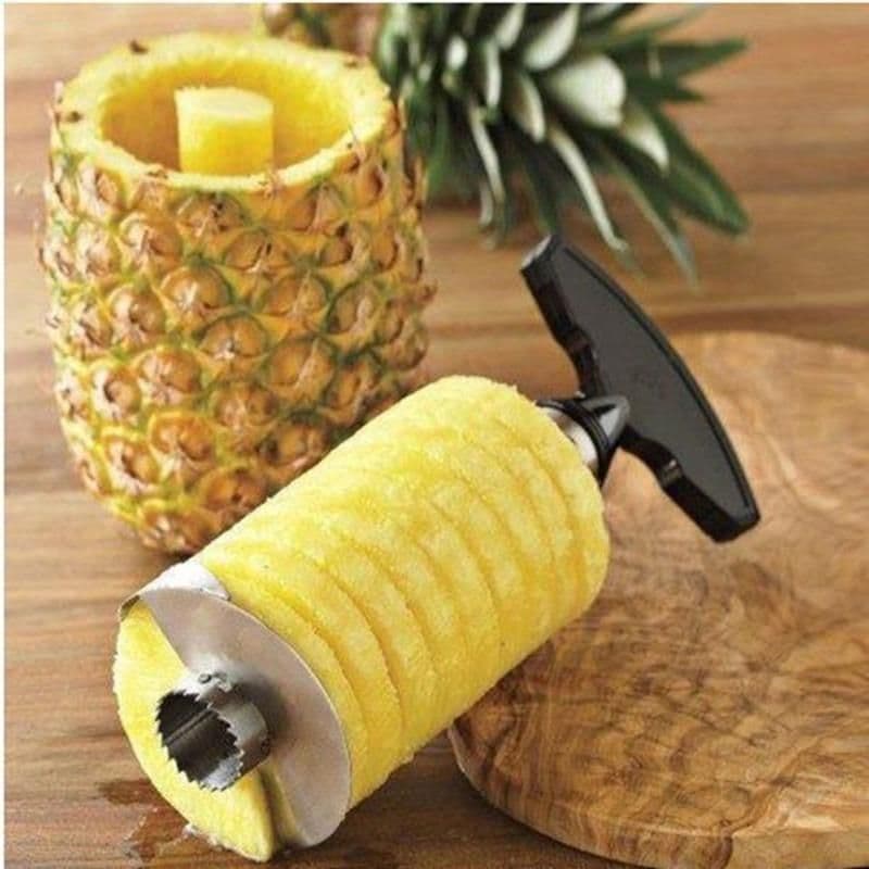 image-Pineapple Slicer Peeler Cutter Parer Knife Stainless Steel