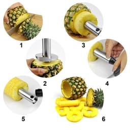 image-Pineapple Slicer Peeler Cutter Parer Knife Stainless Steel