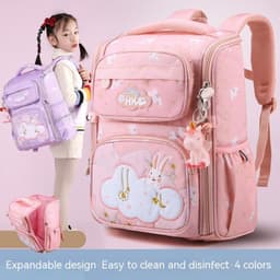 image-Lightweight Western Style Three-dimensional Schoolbag For Primary School Students