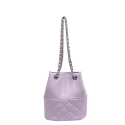 image-Korean Style Simple Women's Fashion Diamond Texture One-shoulder Bucket Crossbody Bag