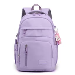 image-High-grade Solid Color Casual Backpack Multi-compartment