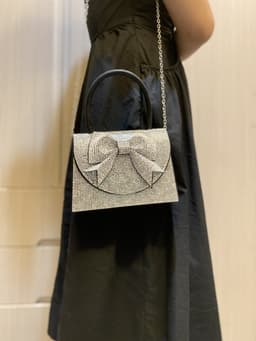 image-European And American Entry Lux Rhinestone Bag Portable