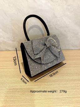 image-European And American Entry Lux Rhinestone Bag Portable