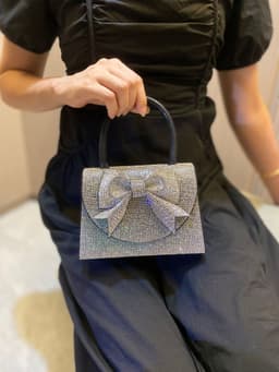 image-European And American Entry Lux Rhinestone Bag Portable