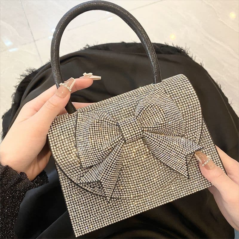 image-European And American Entry Lux Rhinestone Bag Portable