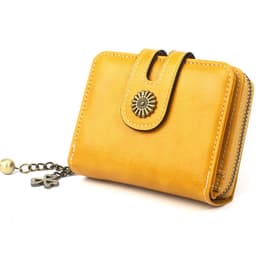 image-Oily Leather Storage Coin Purse Women's Pendant Small Card Holder