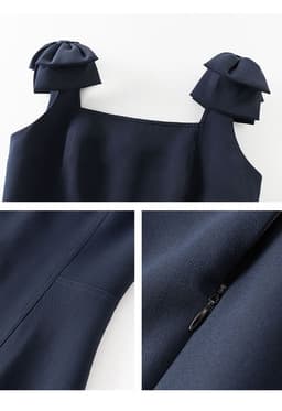 image-French Sleeveless Dress Elegant Women
