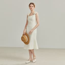 image-French Sleeveless Dress Elegant Women