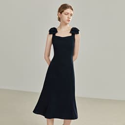 image-French Sleeveless Dress Elegant Women