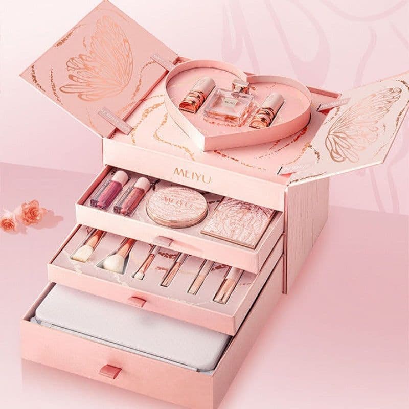 image-Christmas For Girls Cosmetics Lipstick Set Of Beauty Gift Box