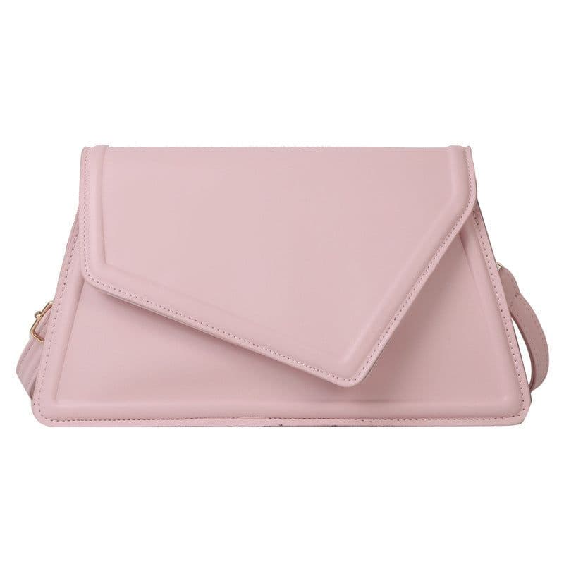 image-Women's Simple Textured Fashion Solid Color Shoulder Messenger Bag