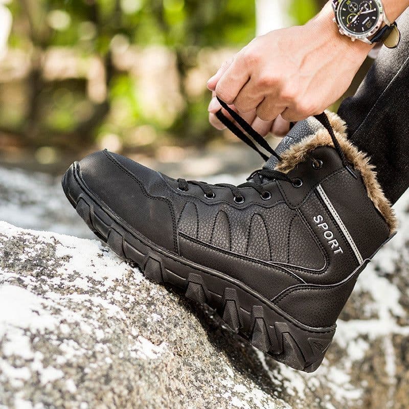 image-Men's Non-slip Thickening Thermal Travel Snow Boots