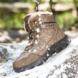 image-Men's Non-slip Thickening Thermal Travel Snow Boots