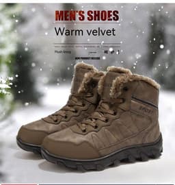 image-Men's Non-slip Thickening Thermal Travel Snow Boots