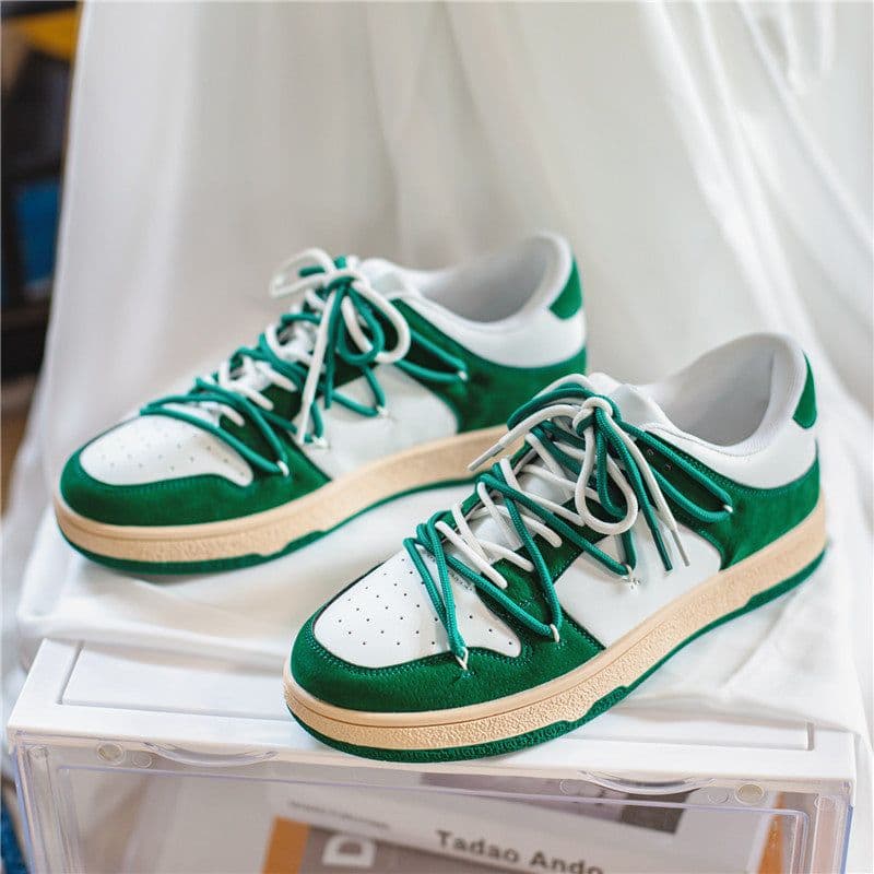 image-Casual Breathable Platform Low-top Lace-up Sneaker