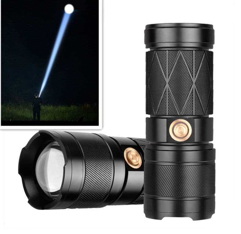 image-White Laser Long-range Power Torch Aluminum Alloy Zoom