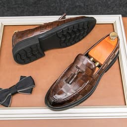image-New Pointed-toe Slip-on Business Shoes