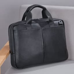 image-Genuine Leather Large Capacity Briefcase Men's Horizontal First Layer Cowhide Computer Storage Bag