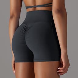 image-Yoga Shorts With Phone Pocket Design Fitness Sports Pants For Women Clothing