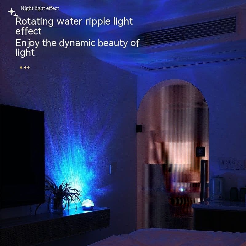 image-Rotating Water Ripple Small Night Lamp Creative