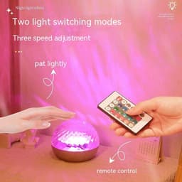 image-Rotating Water Ripple Small Night Lamp Creative