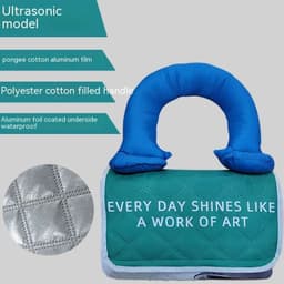 image-Foldable Picnic Mat Feeding Cotton Handle Moisture-proof
