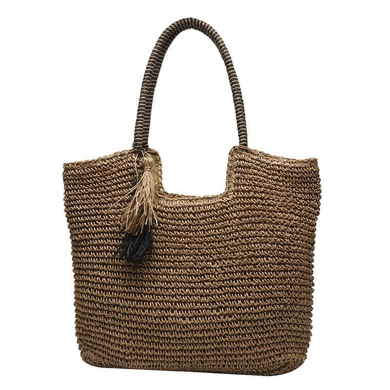 image-Winter Fashion Straw Casual Tote Bag
