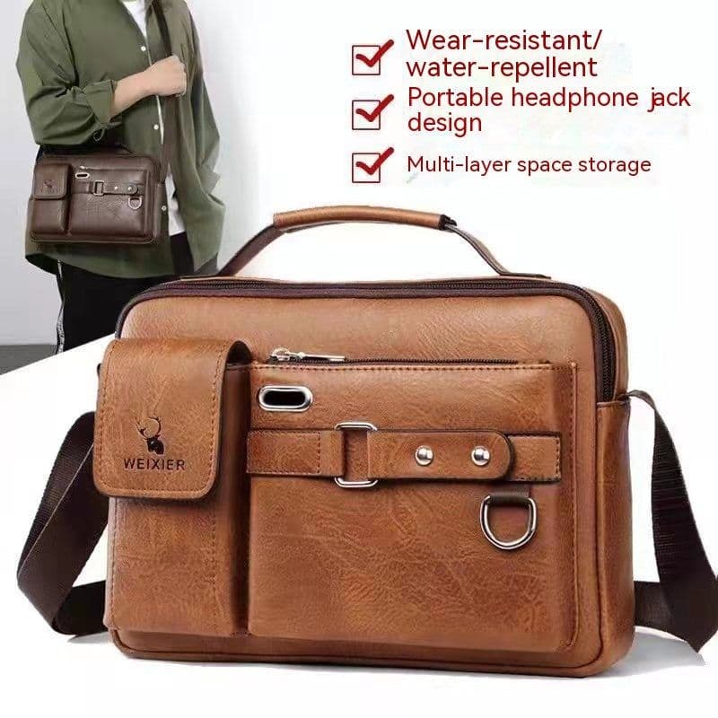 image-Men's Casual Fashion Crossbody Shoulder Bag
