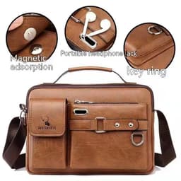 image-Men's Casual Fashion Crossbody Shoulder Bag