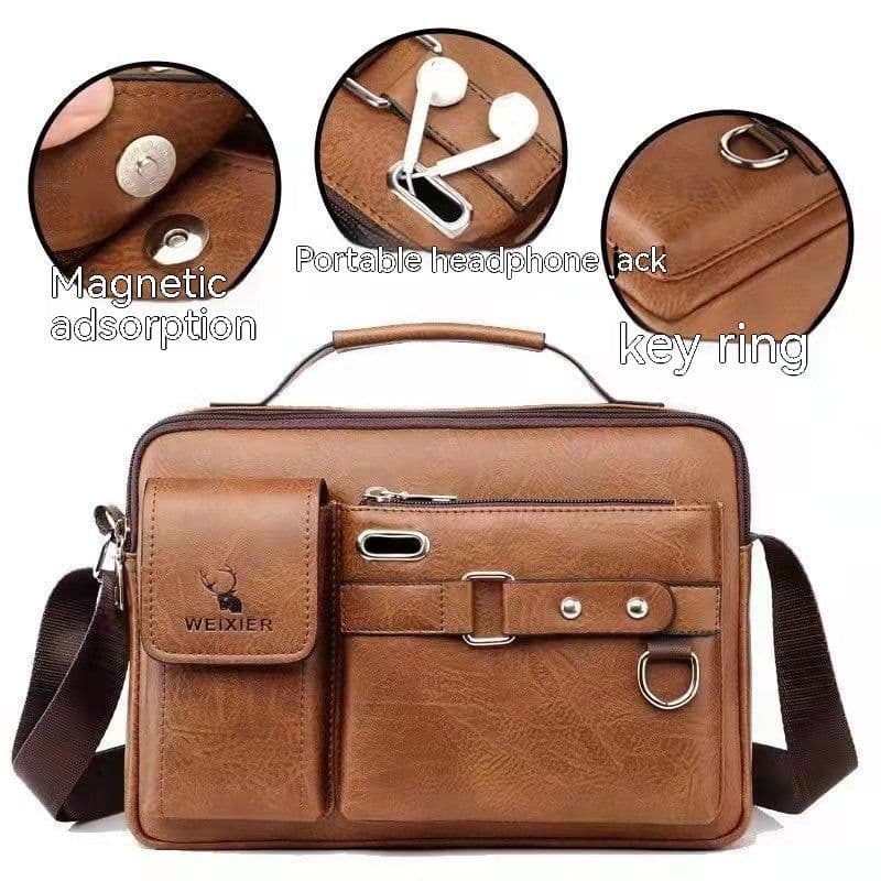 image-Men's Casual Fashion Crossbody Shoulder Bag