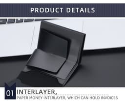 image-Crazy Horse Leather Anti-degaussing Card Clamp Men