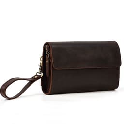 image-Retro Men's Crazy Horse Leather Multifunctional Wallet