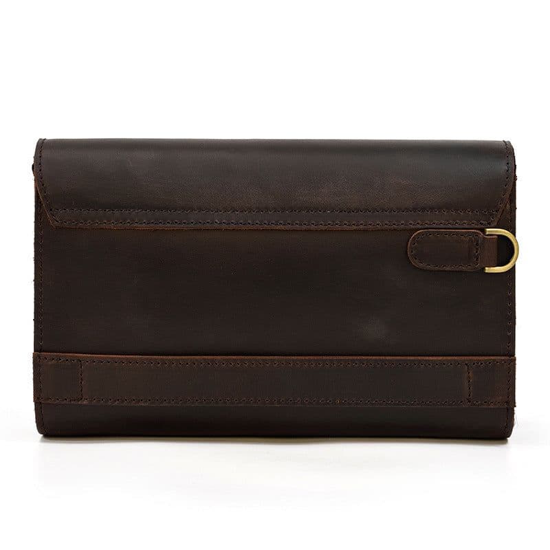 image-Retro Men's Crazy Horse Leather Multifunctional Wallet