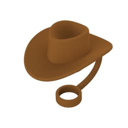 image-New Style Straw Covers Cap Novelty Sturdy Straw Toppers Reusable Cowboy Hat Shaped For Camping Home Hiking Picnic Kitchen