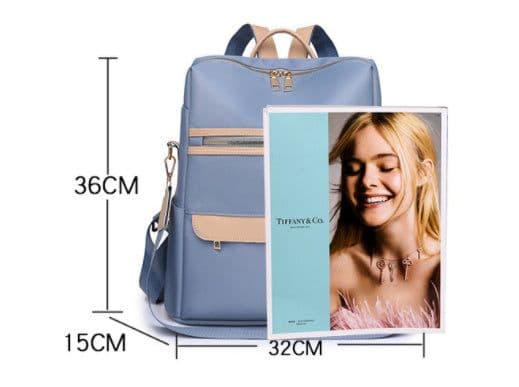 image-Women's Fashion Casual Simple Tassel Backpack