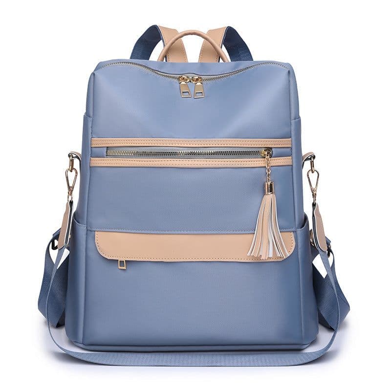 image-Women's Fashion Casual Simple Tassel Backpack