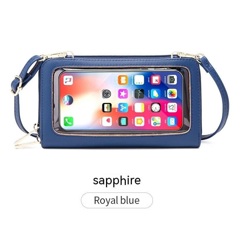 image-Anti-Theft Credit Card Touch Screen Phone Bag All-match Crossbody Wallet