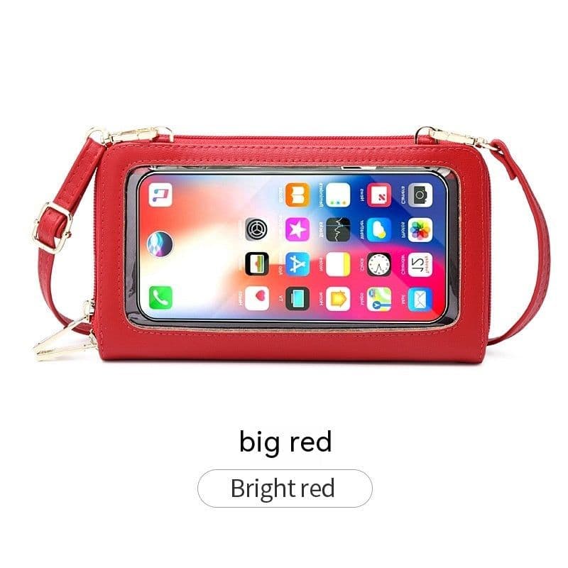 image-Anti-Theft Credit Card Touch Screen Phone Bag All-match Crossbody Wallet