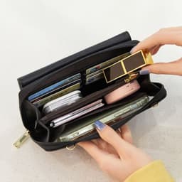 image-Anti-Theft Credit Card Touch Screen Phone Bag All-match Crossbody Wallet
