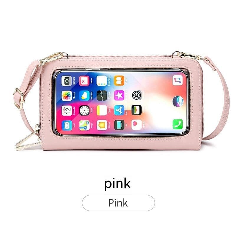 image-Anti-Theft Credit Card Touch Screen Phone Bag All-match Crossbody Wallet