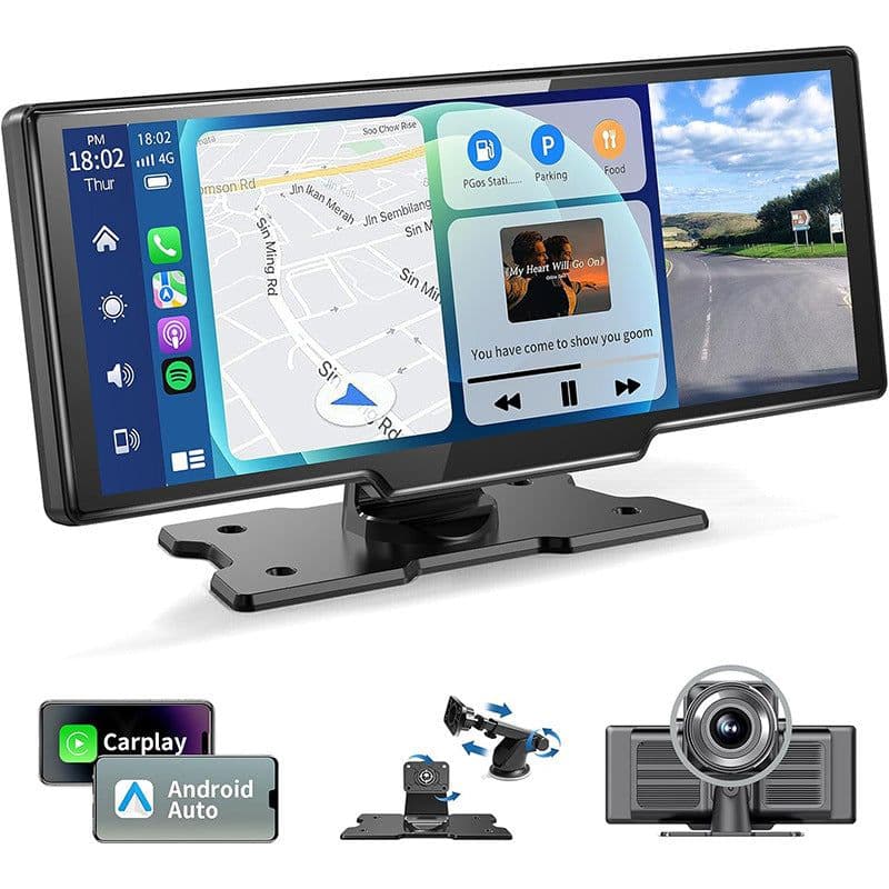image-1026-inch Full Touch Screen All-in-one Car Navigation Device Front And Rear Dual Recording HD Recording P Split Screen Display