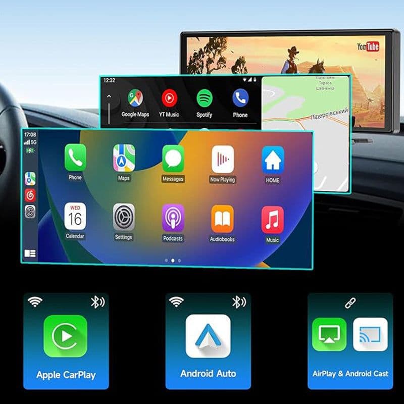 image-1026-inch Full Touch Screen All-in-one Car Navigation Device Front And Rear Dual Recording HD Recording P Split Screen Display