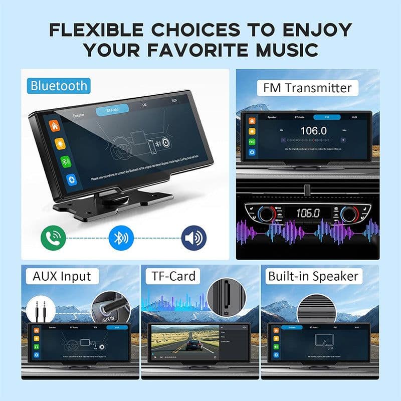 image-1026-inch Full Touch Screen All-in-one Car Navigation Device Front And Rear Dual Recording HD Recording P Split Screen Display