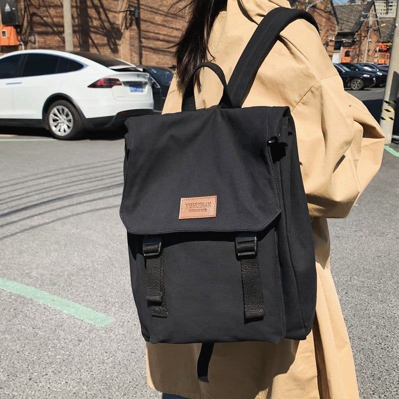 image-Canvas Schoolbag Girls College Students Junior High School